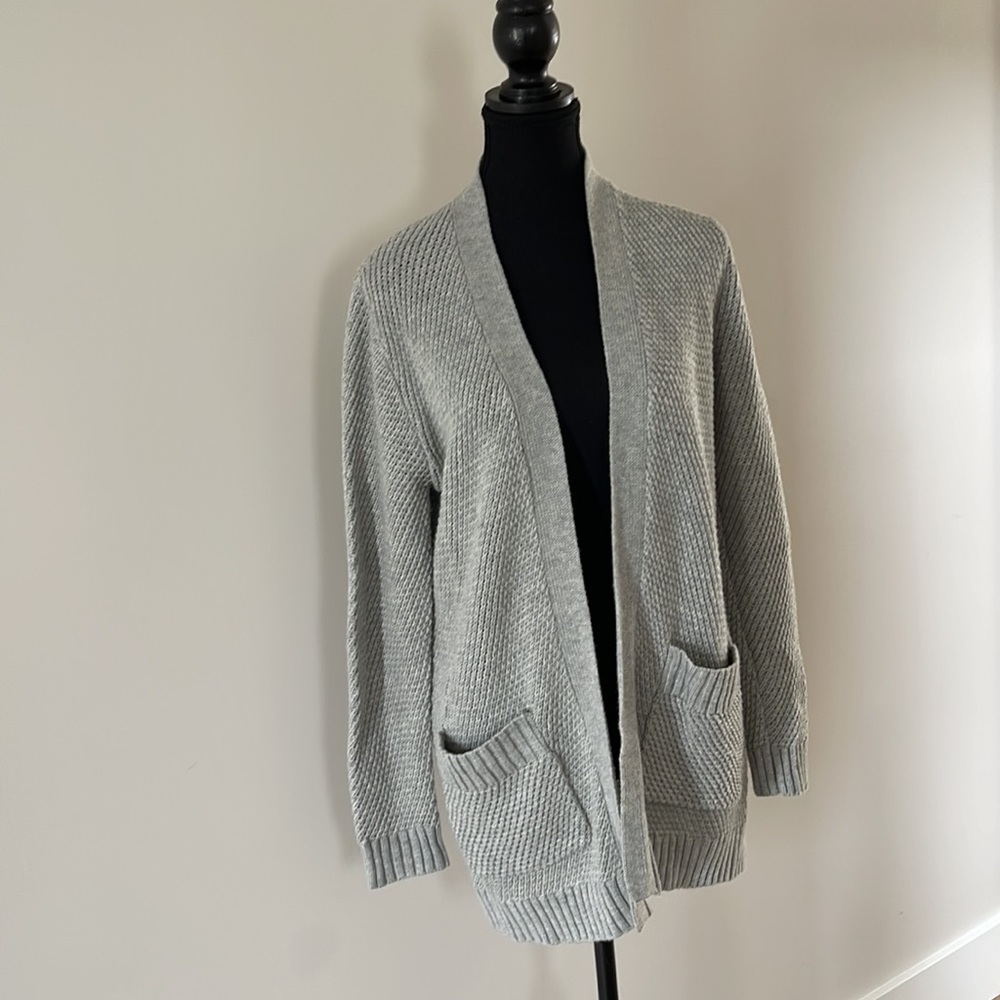 Heather Grey knit cardigan